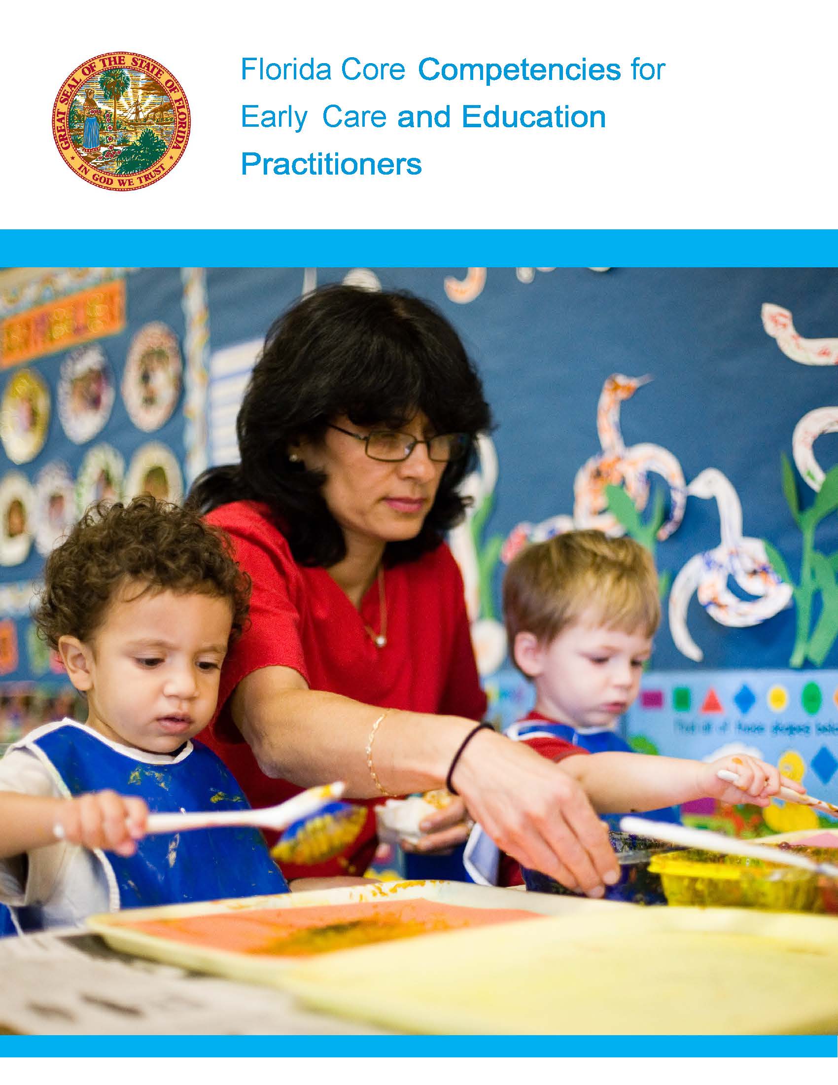 Florida Core Competencies for Early Care and Education Practitioners guide cover